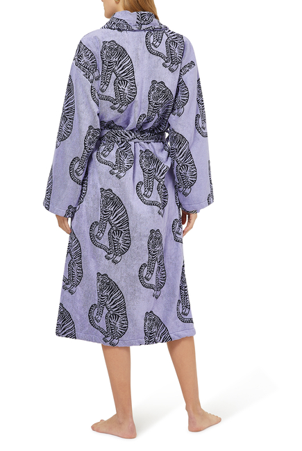 Sansindo Tiger Print Towel Robe